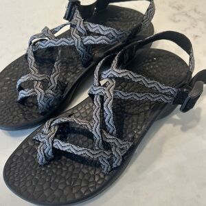 Chaco Black and Gray Women Sandals